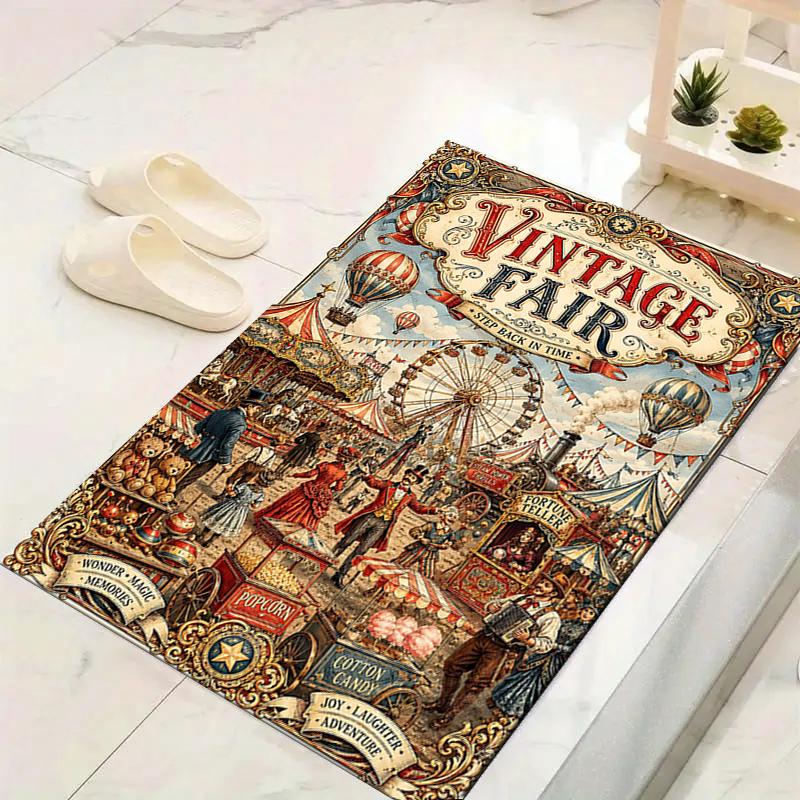 1Pc Winter Wonderland Rug Office Carpet Indoor Outdoor Doormat Nonslip Soft And Comfortable Living Room Christmas Halloween Gift D91835