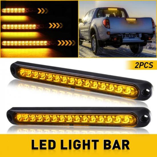 

LED Flowing Turn Signal Brake Rear Tail Lights Bar Trailer RV Truck Stop 12V 24V