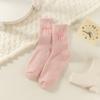 Love Embroidered Mink Velvet Socks Women's Autumn and Winter Medium Tube Socks Thickened Plush Sweet Sleep Floor Confinement Socks