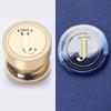 Mini Bamboo-Handled Stamp: 1.5cm Copper Head In Regular Script with Sealing Wax