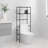 Day and Night - Day and Night 2-tier Shelf Above Black Iron Toilet 53.5x28x143 Cm