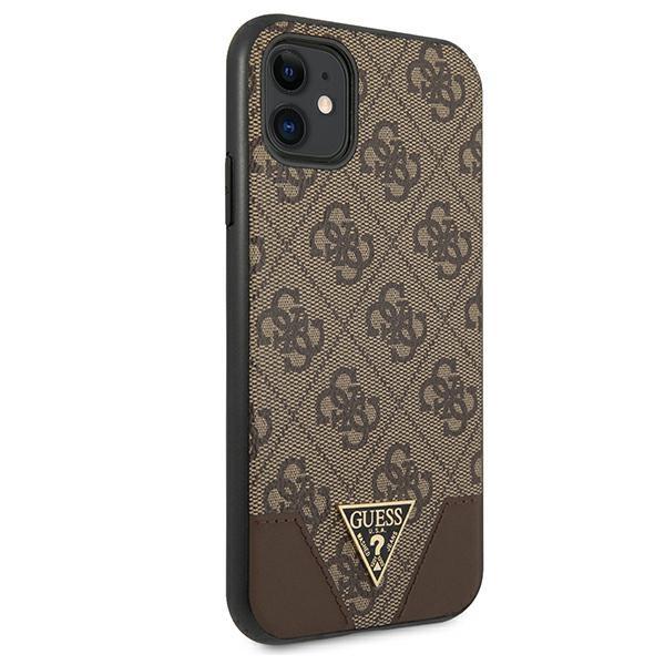 Guess Guhcn61Pu4Ghbr Iphone 11 6,1 / Xr6,1 Brązowy/Brown Hardcase 4G Triangle Collection