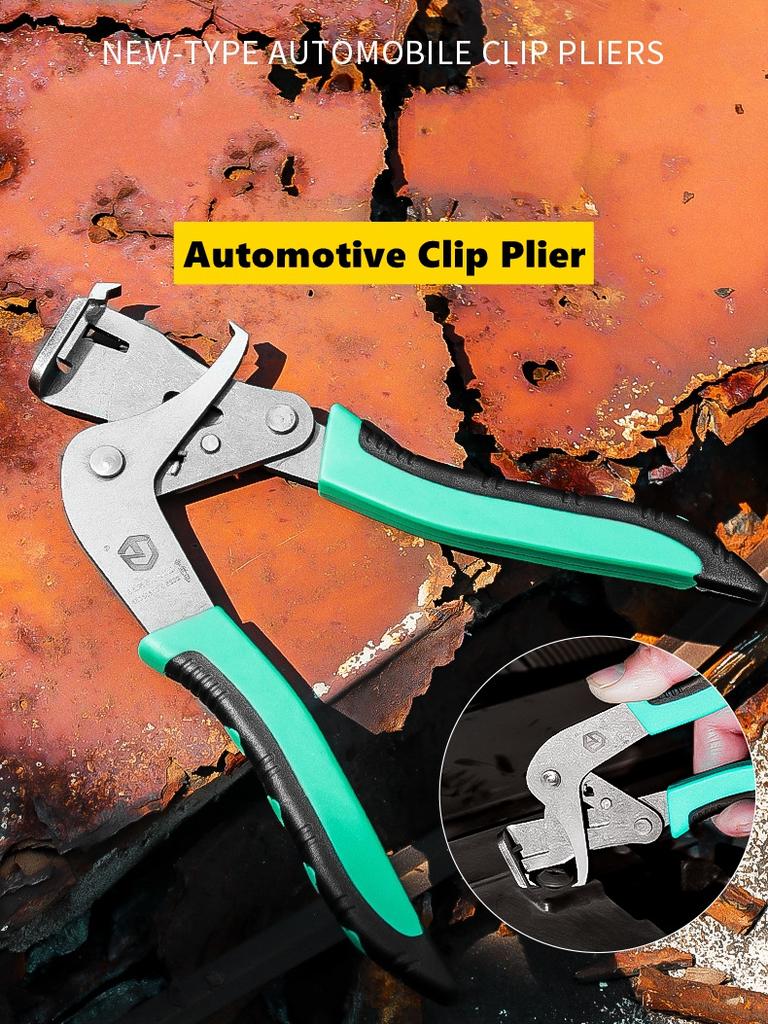 Car Clip Pliers Auto Panel Removal Tool With Rubber Fastener Rivet Tools, Professional Auto Repair Kit For Plastic/Nut Removal