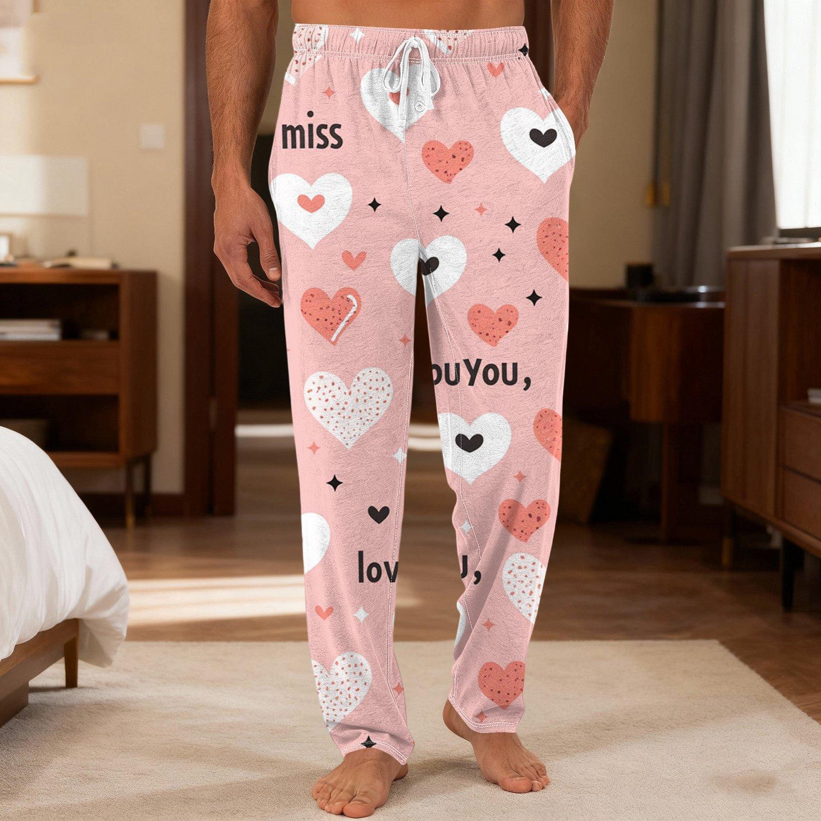 

Чоловічі повсякденні штани з кишенями на кулісці, штани для дому та сну XL кавун червоний колір