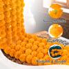 5PCS 5 Feet Marigold Garland for Decoration - Marigold Flowers Garlands for Indian Diwali Day of The Dead Decorations, Indian Weddings (Orange)