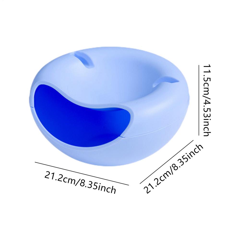 Bol Gustări Bol Nuci Bol Creativ Recipiente Fructe Uscate Strat Dublu Cutie Portabilă Durabilă pentru Depozitarea Gustărilor cu Suport pentru Telefon Mobil