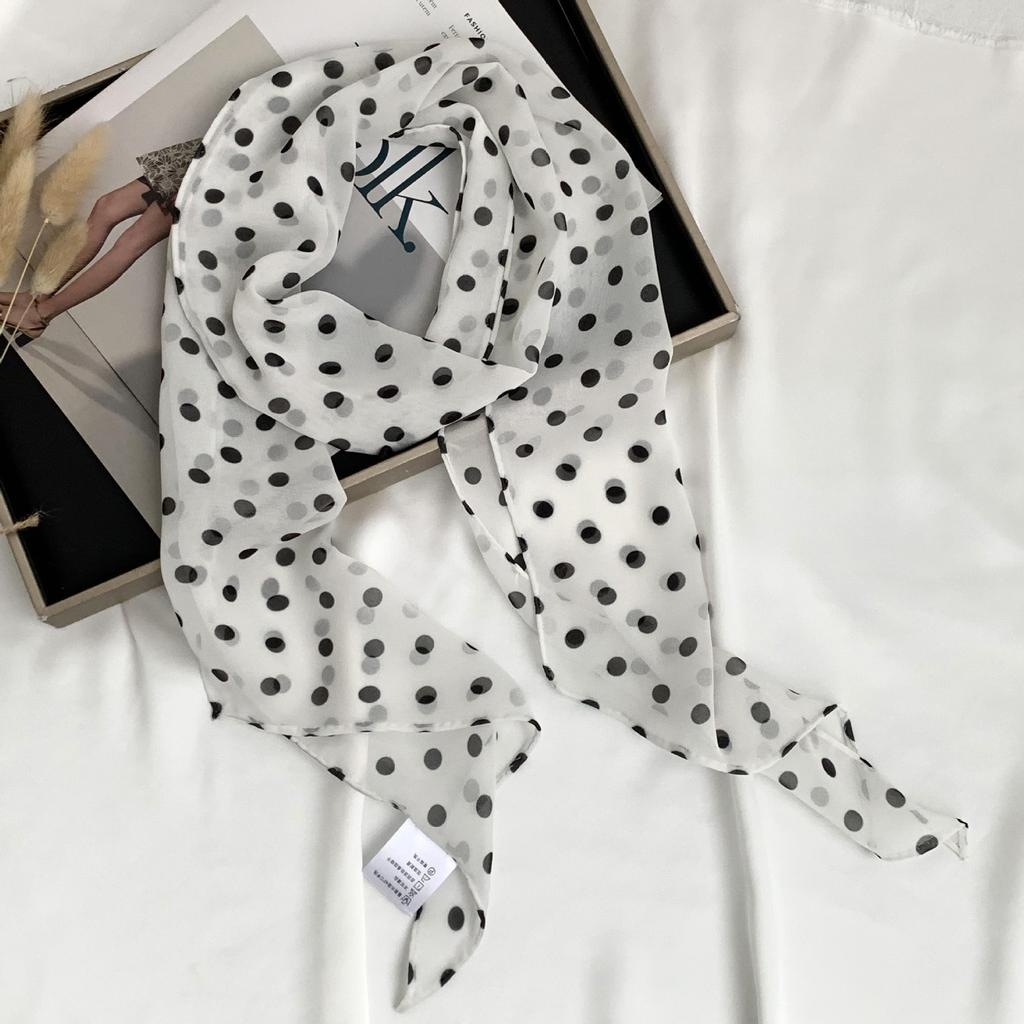 Scarf for Women Versatile Neck Flower Scarf Versatile Striped Headband Hairband Scarf