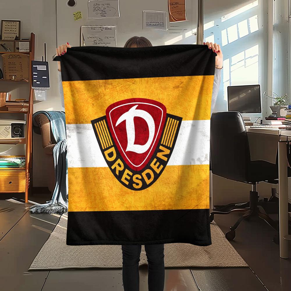 Coperta in Flanella con Stampa Dynamo Dresden, Alta qualità Confortevole per Tutte le Stagioni, Arredamento per la Casa, Calore e Comfort