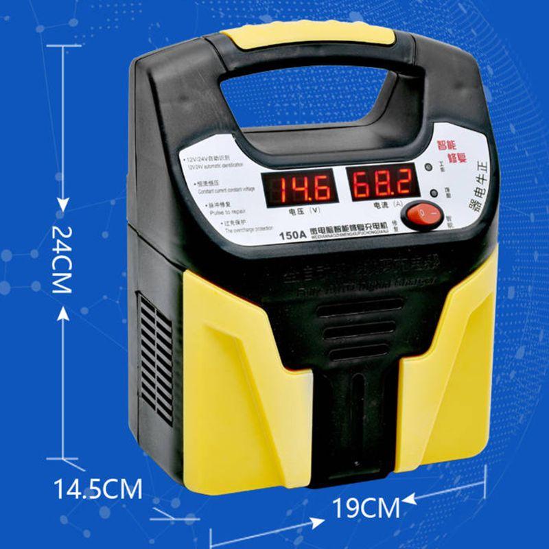 1 Pc Auto Motocicleta Carro Carregador de Bateria 12/24V Pulso Inteligente Reparo Jump Starter Acessórios de Bateria Automotiva