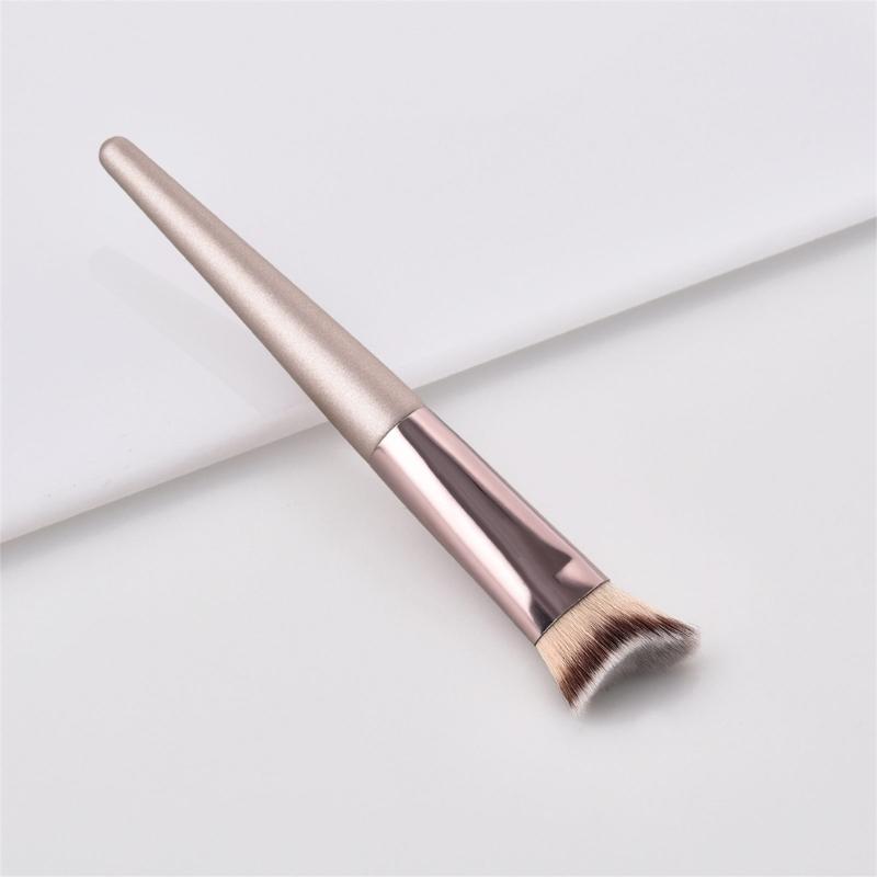 Angled Face Brush Dense and Soft Synthetic Fibers Powder Buffing Brushes For Seamless Makeup Cream Blending Brushes
