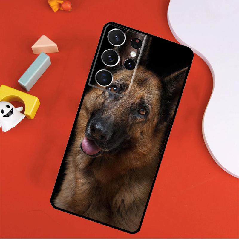 German Shepherd Dog Phone Case For Samsung Galaxy S25 Ultra S24 Ultra S9 S10 S20 S21 S22 S23 Plus S24 FE Cover