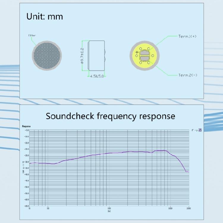 Electromagnetic Noise Resistant Electret Condenser Microphone Pickup Microphone Component for Enhances Claritys