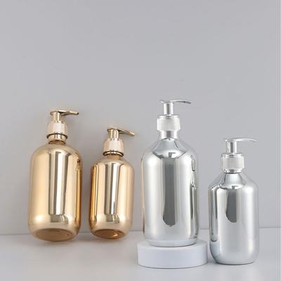Sabonete Líquido Banheiro Garrafa de Shampoo Corpo Dourado Cromado Plástico Dispensadores de Sabonete Líquido Dispensadores de Sabonete para as Mãos