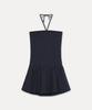 Seobdyudeu Band Dress (Navy Dot)
