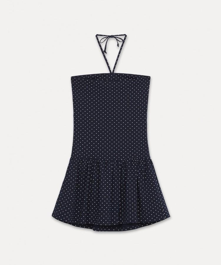 Seobdyudeu Band Dress (Navy Dot)