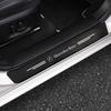 Car Door Sill Scuff Plate Decor Carbon Fiber Stickers For Mercedes Benz A B C E S Class CLA CLS SLK GLA GLC GLB GLK AMG W204 W20