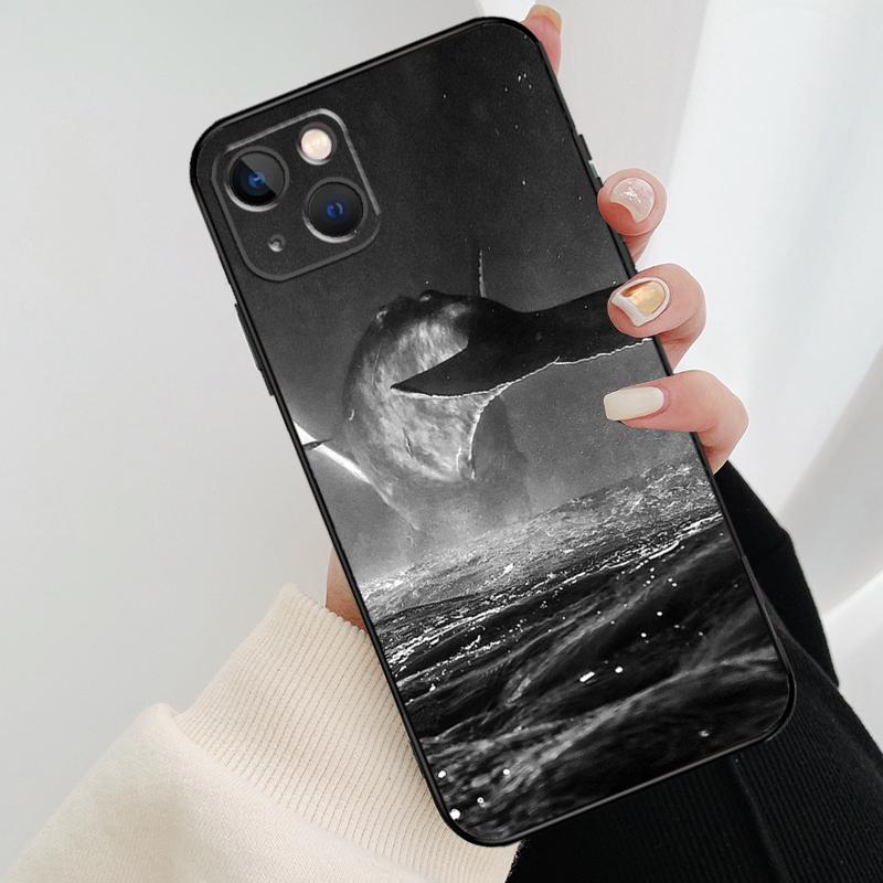 Ocean Whale Shark Waves Phone Case For iPhone 17 Pro Max 14 13 12 11 15 16 Pro Max mini 16 15 Plus 16e 17 Air Cover