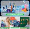 Blue Castle Magnetic Cube Building Blocks - 3D Educational Montessori Toy