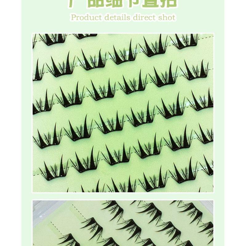 LuxeFlutter - Kleberfreie Spiky Cluster Falsche Wimpern