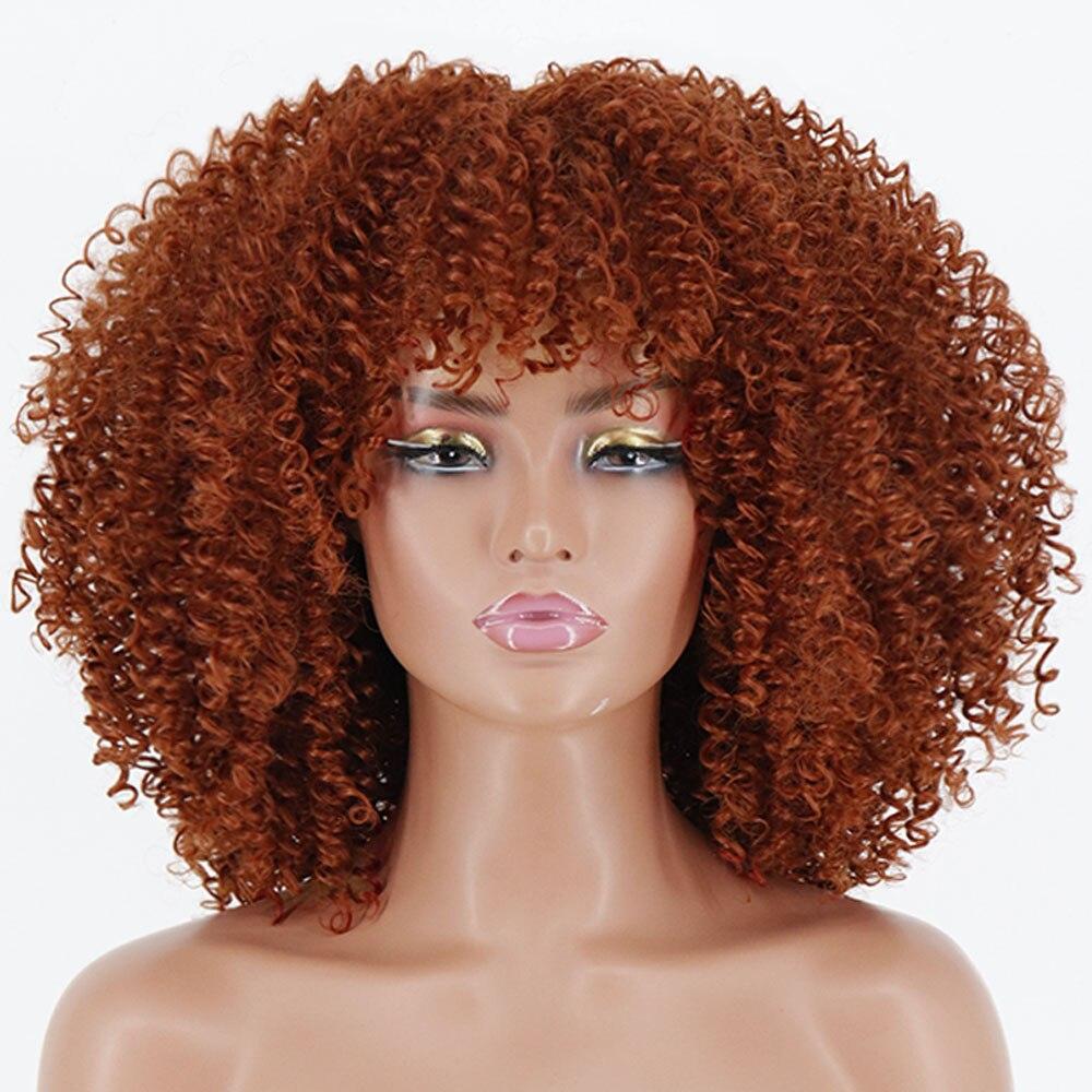 Buy MISSQUEEN Short Afro Kinky Colly Wigs for Black Women African
