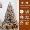 Luxury Flocked Christmas Tree Package: 1.2/1.5/1.8/2.1 Meters - Dense Snowfall Decoration