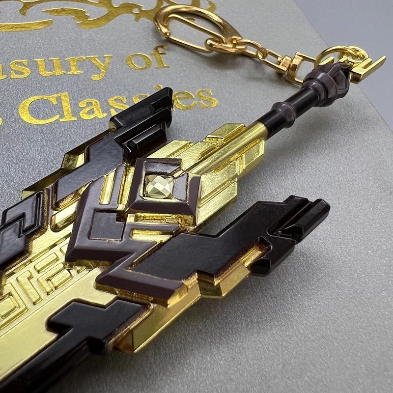 21cm Genshin Impact Game Replica The Unforged Sword 1:6 Metal WeaponsModel Action Figure Accessory Collectible Ornaments Toy Boy