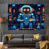 Cartoon Robot Tech Backdrop, Kids STEM & Robotics Photography Background