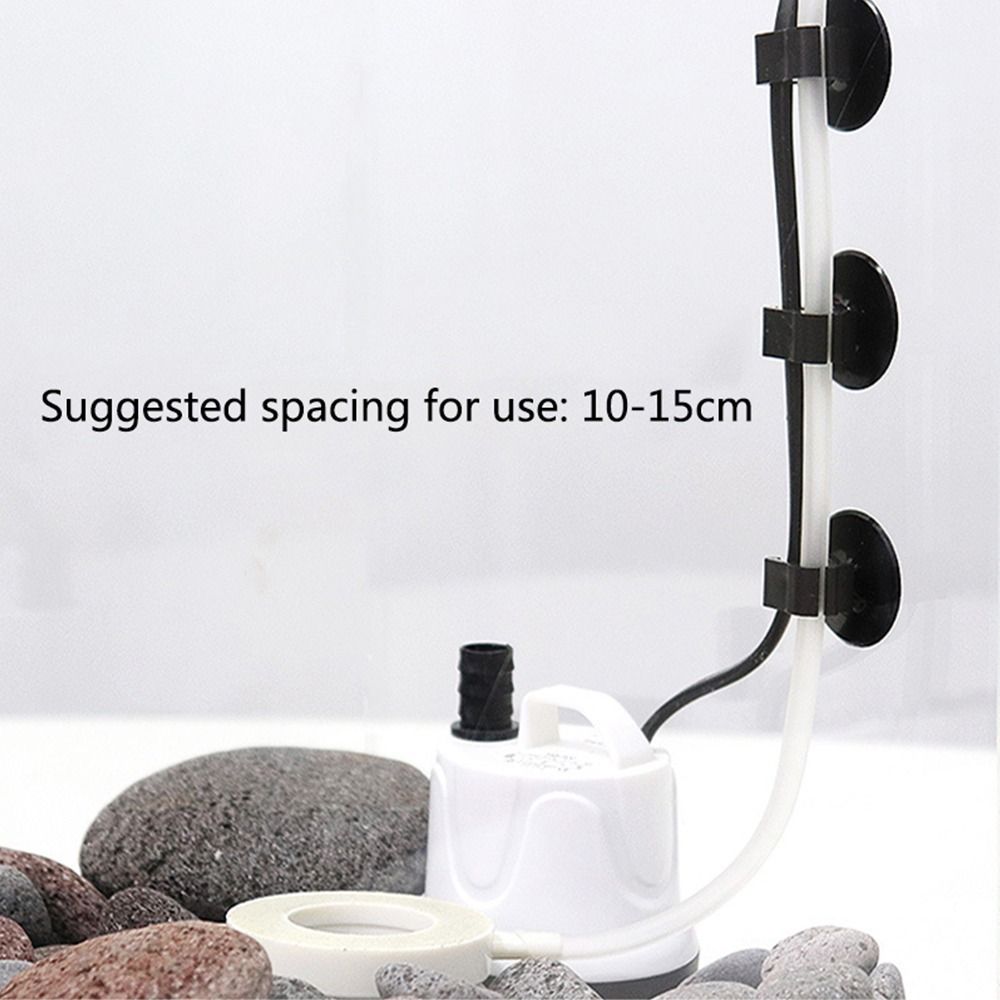 10Pcs Black Fish Tank Sucker Clip 6/16/20mm Oxygen Tube Clip  for Oxygen Tube Hose Pump