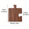 4 Teile/satz Outdoor Camping Holz Untersetzer Walnuss Holz Langlebig Wiederverwendbare Drinkware Tee Tasse Pad für Büro Esszimmer