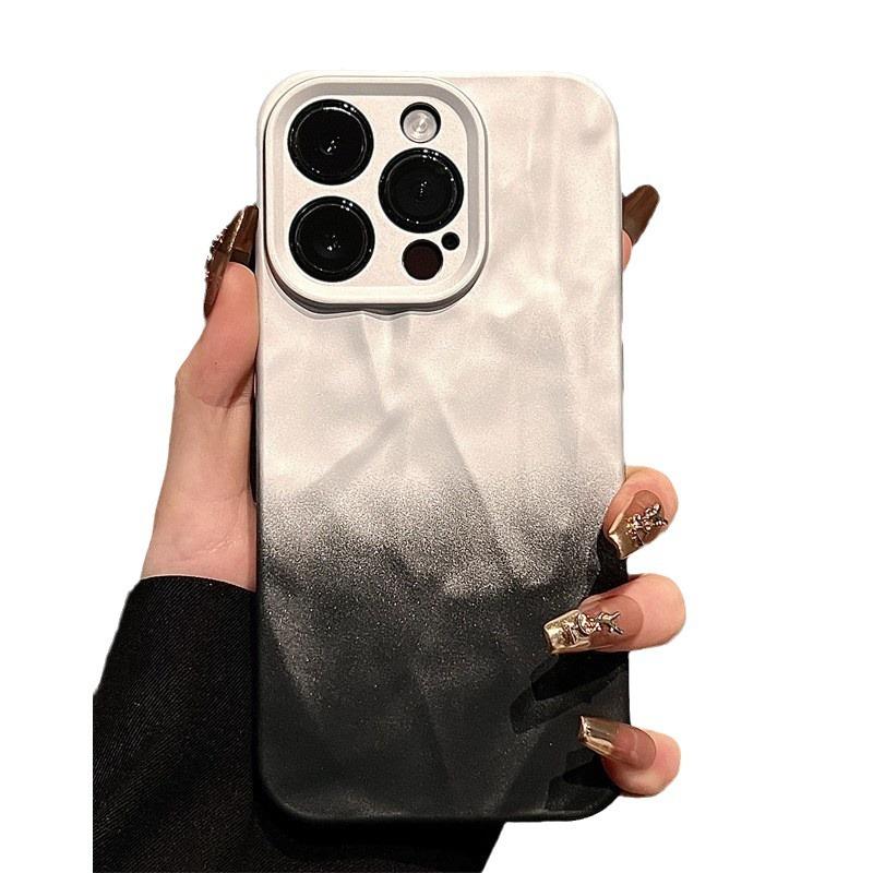Frosty Wind Suitable for Apple 15 Mobile Phone Case IPhone 14 Promax Wrinkles 13 Personality 12 Soft Shell 16 Niche