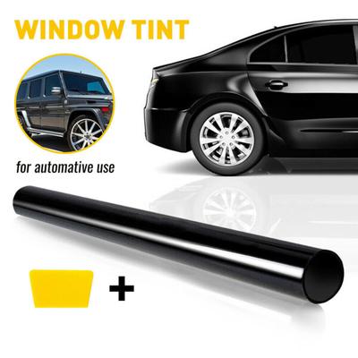 Solarfolie Kratzfest Gute Sonnenschutzwirkung PET Pro Schwarze Autofensterfolie