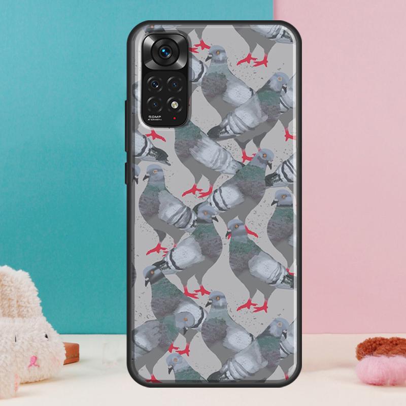 Pigeons Collage Case For Xiaomi Redmi Note 13 Pro 14 12 11 9 10 9S 10S 11S 12S Redmi 14C 13C 10C 12C Cover