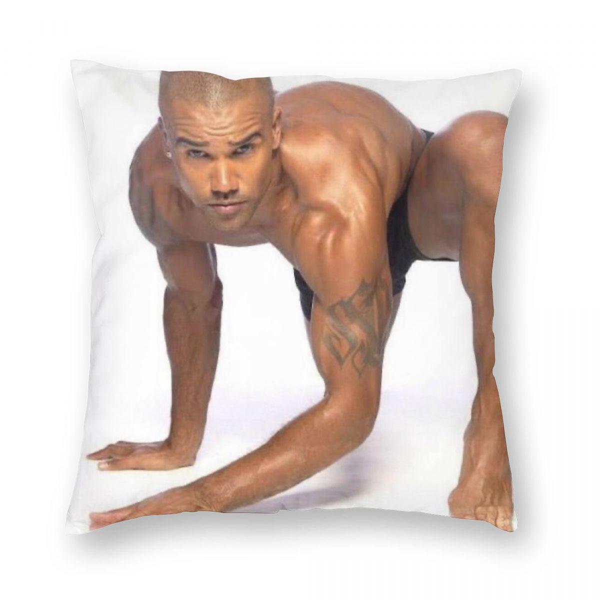 Shemar Moore Actor Pillowcase Polyester Linen Velvet Printed Zip Decor Throw Pillow Case Sofa Cushion Cover 30x30cm