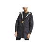Unifarbene Kapuzenjacke mit Kordelzug und Reißverschluss, wendbar, Damen-Oberbekleidung, Schwarz AR2844-080