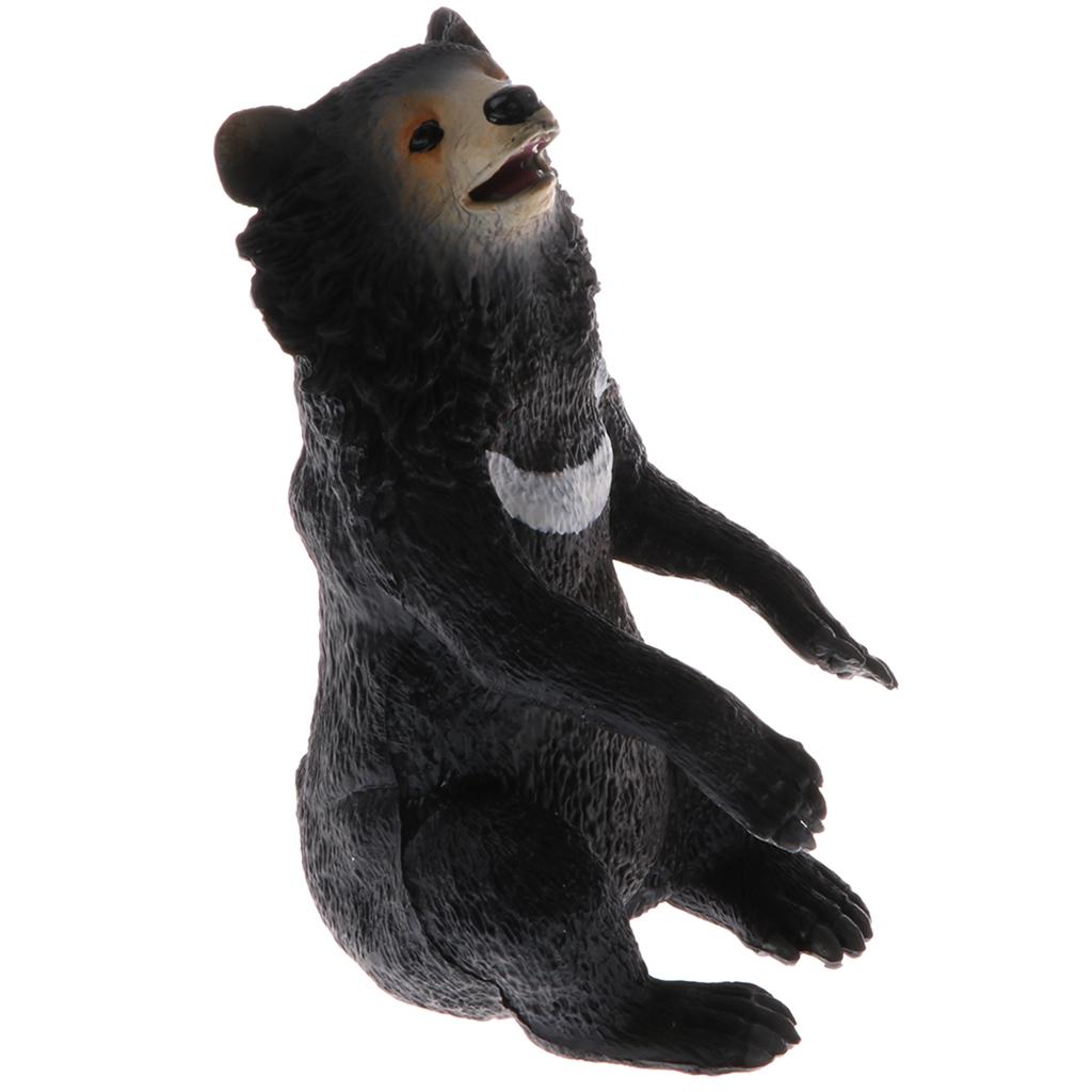 Wild Animal Models Toy Simulation Black Bear Animals Action Figure Model Kids Educational Learning Nature Toys S
