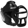 Leather Head Guard w/Removable Face Mask for MMA & Boxing Headgear - Fits All