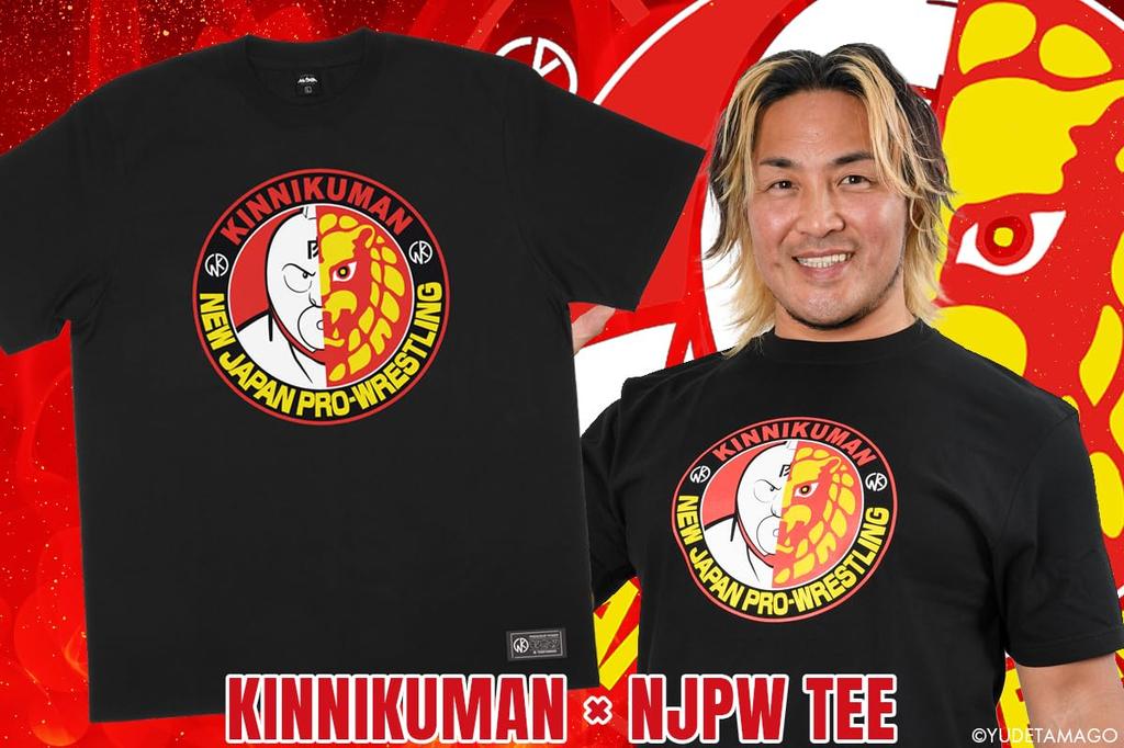 New Japan Pro-Wrestling T-Shirt, New Japan Pro-Wrestling x KINNIKUMANIA COLLECTION Kinnikuman Collaboration 2024, XL, 5590101707