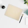 Linen Cross-Stitch Guestbook: Customizable Blank Notebook with Cloth Cover