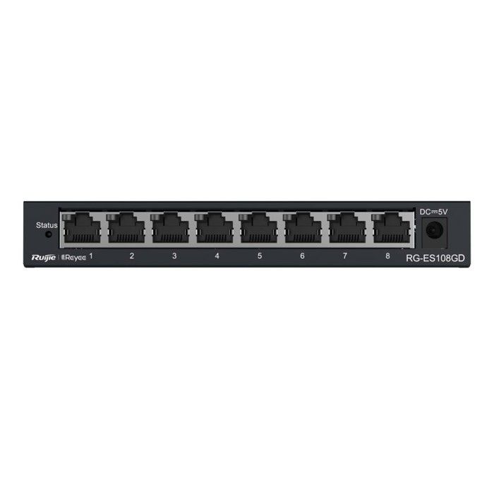 Ruijie Switch non géré 8xGb RJ45, boîtier en acier
