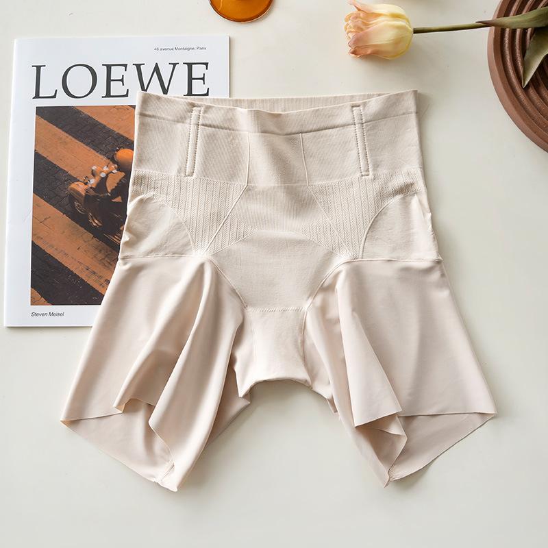 Female Summer Thin High Waist Shaped Non Curled Antibacterial Crotch Non Trace Anti Light Safety Underwear
