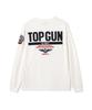 AVIREX Long Sleeve Top Gun White T-Shirt, Men's, XL, 030,