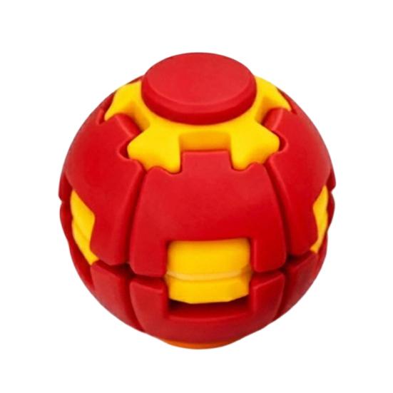 Concentration Training Toy 3D Printed Stress Ball, Press & Rotating Finger Spinner, Decompression Ball Fidget Toys, Portable Ergonomic for Office
