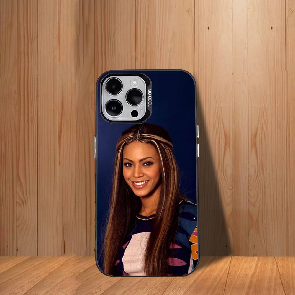 Singer B-Beyonce Hot Phone Case For iPhone 17,16,15,14,13,12,11,Mini,Pro,SE,MAX White Matte Shockproof Cover