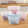Refrigerator Fresh Bag Fresh-keeping Food-Grade Silicone with Sealing Strip Pouch Leak-Proof Spill-proof Food Container Reusable Microwave Safe
