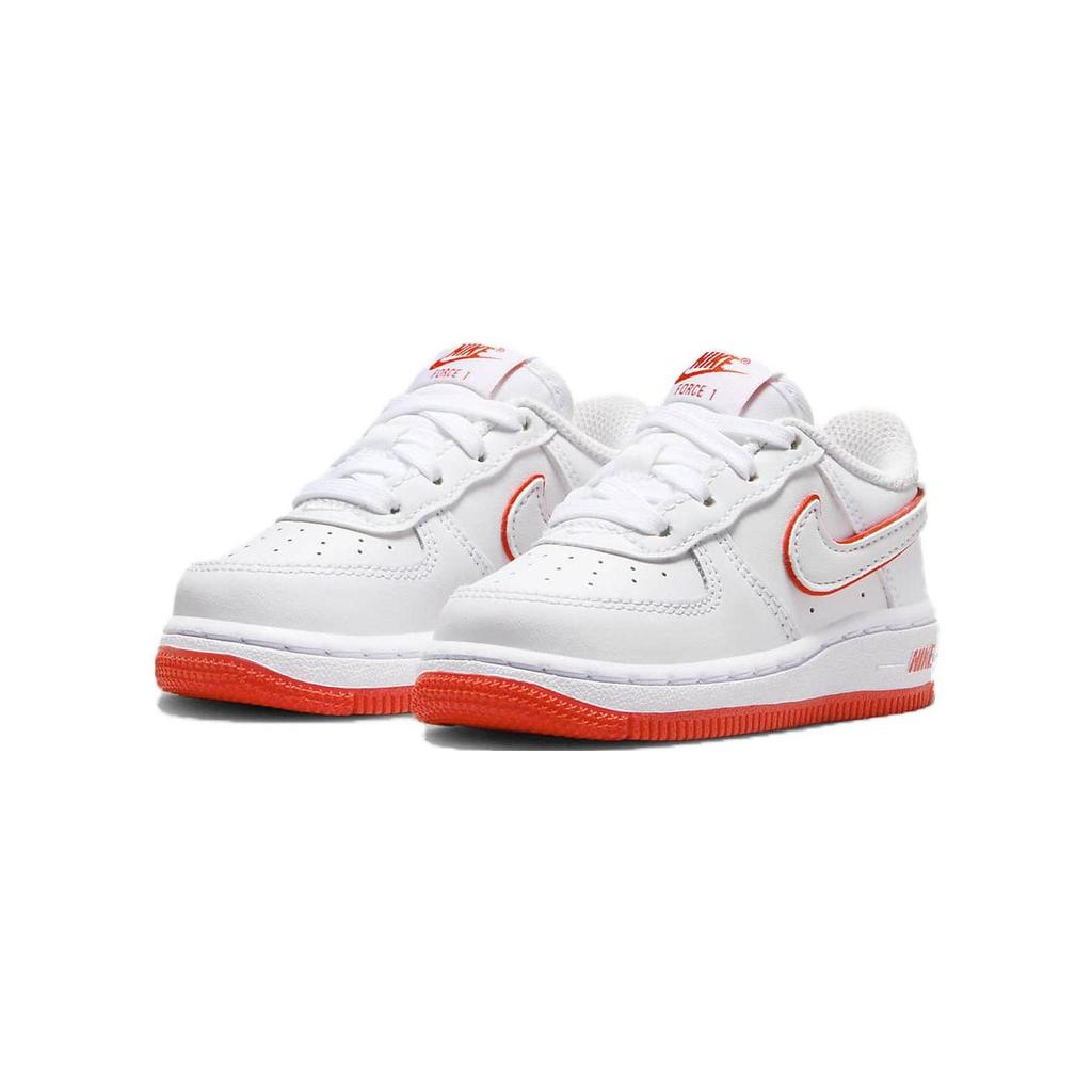 Nike Force 1 Low TD White Picante Red Baby Sneakers FJ3486-101