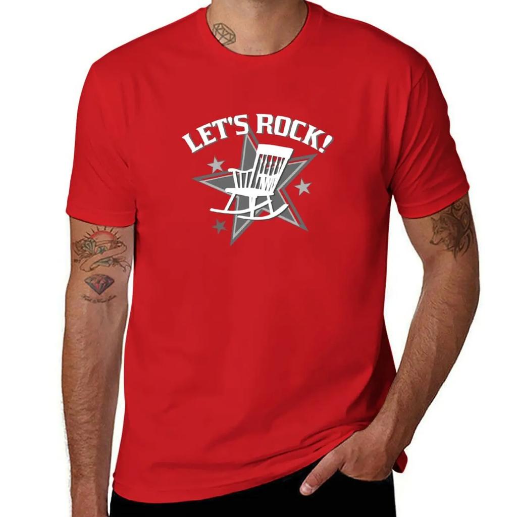 Let's Rock! T-Shirt cheap stuff shirts graphic tee plus size clothes Men's t-shirts