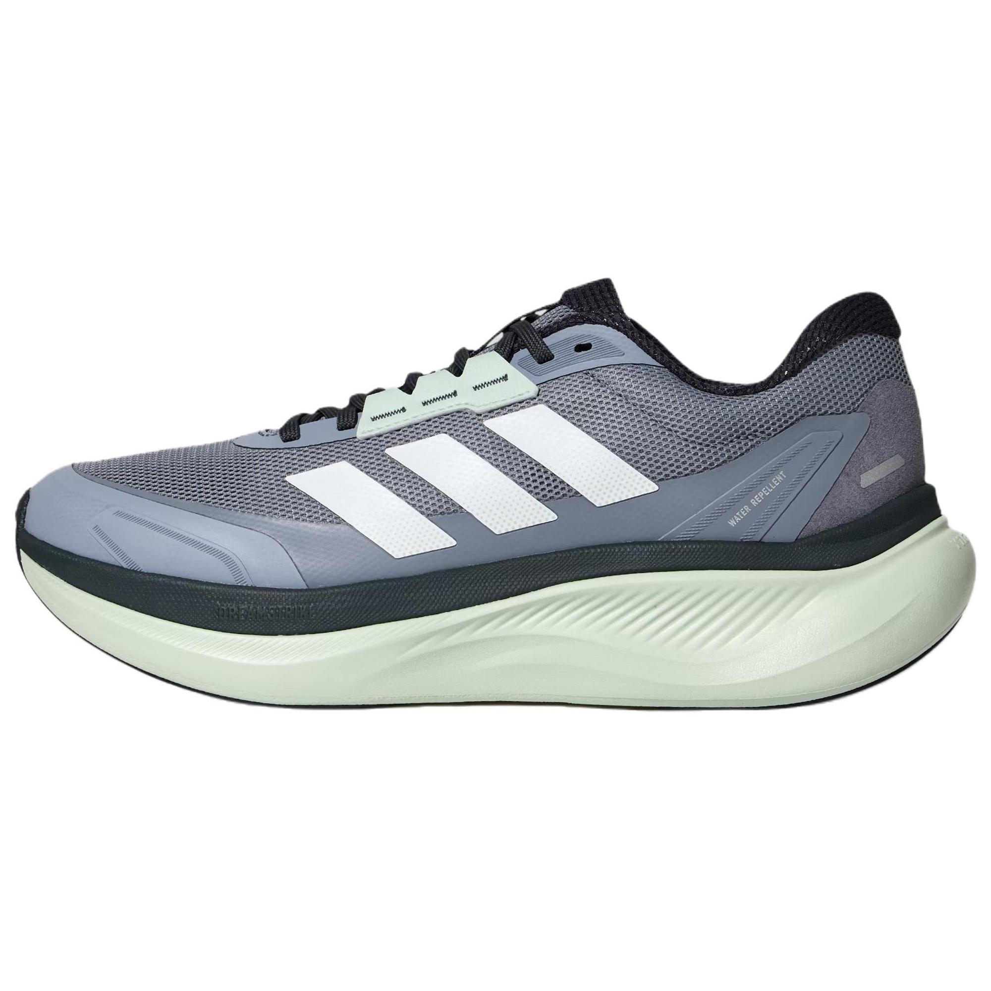 Adidas DREAMCUSHION Slip Resistant Rebound Running Shoes Unisex Light Gray KI5120 46