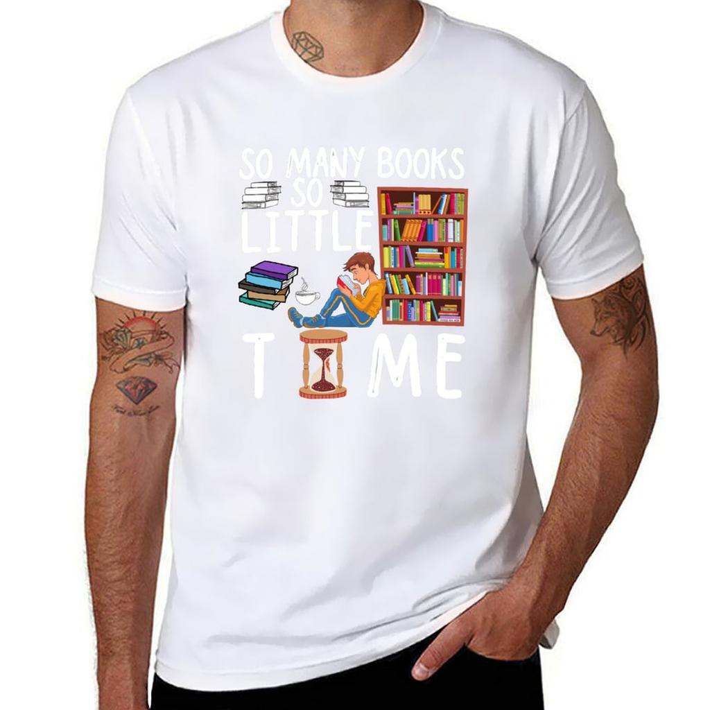So Unisexy Books So Little Time Tshirt Heavy Duty Casual Work Tee