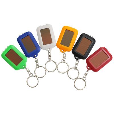 Kaido Electronics LED Keychain Disaster Set of 6 Colors Flashlight, Solar-Powered, Handy, Preparedness, Outdoor, Small, Lightweight, Compact,