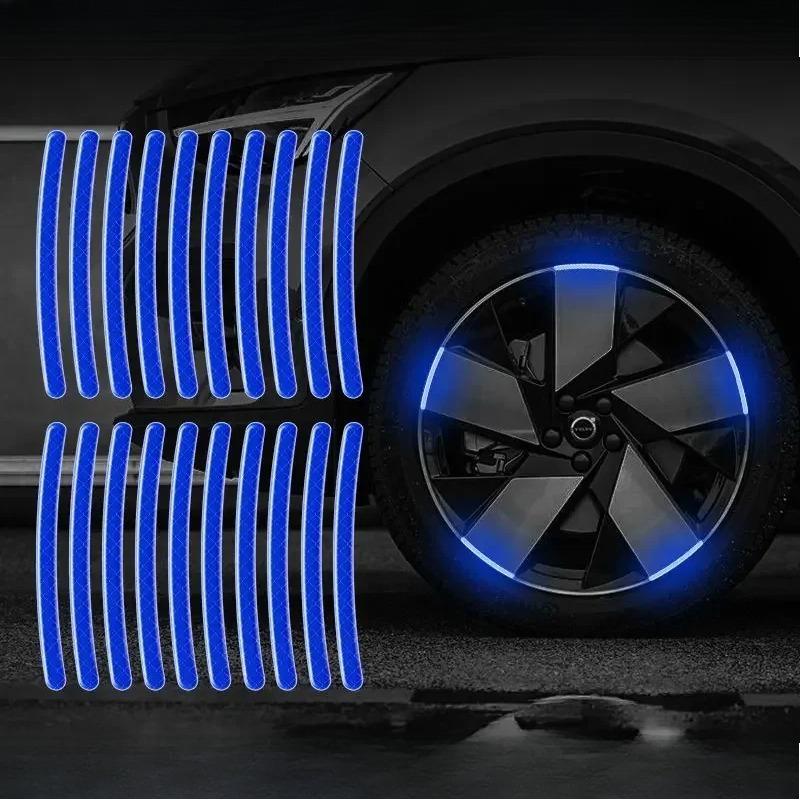 Auto Rad reflektierender Reifen Antikollisionsstreifen Persönlichkeit kreativ Motorrad Elektroauto Aufkleber Dekorationszubehör